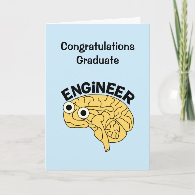Brainy Ingenjör Studenten kort (Framsida)