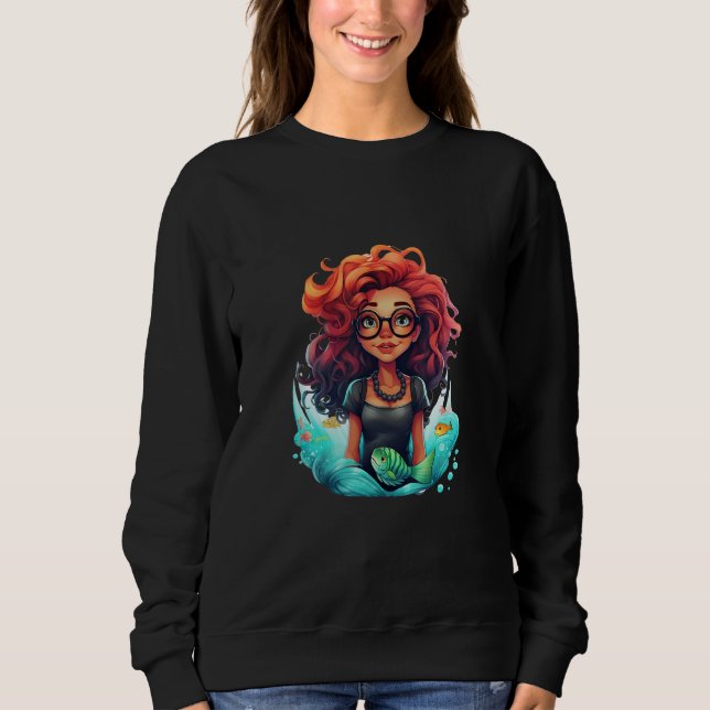 Brainy mermaid t shirt (Framsida)
