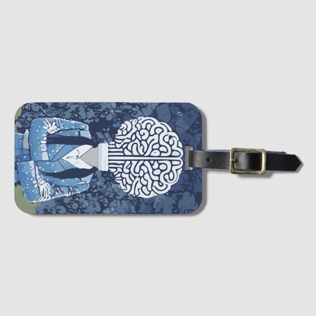 Brainy Person Bagagebricka (Framsida horisontal)
