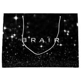 Brair Black White Glitter Favor Spark