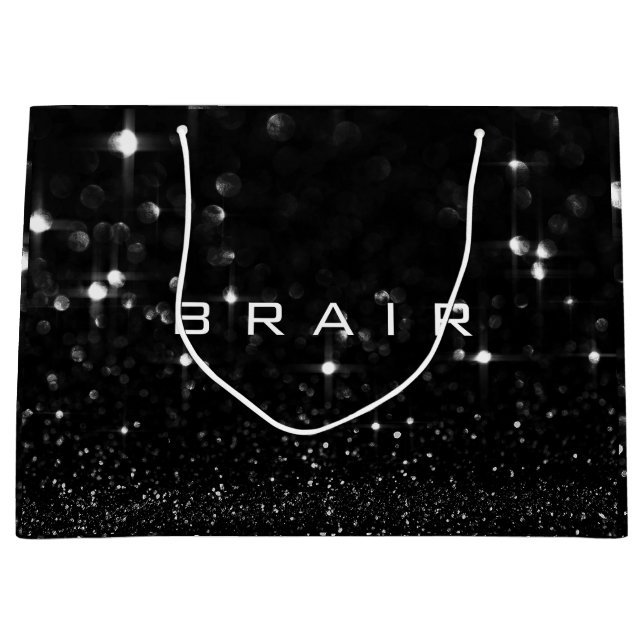Brair Black White Glitter Favor Spark (Framsidan)
