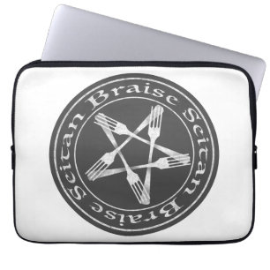 Braise Seitan Vegan Pentagram (ljusversion) Laptop Fodral