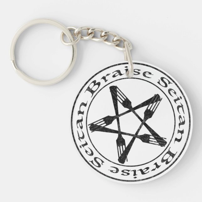 Braise Seitan Vegan Pentagram (mörk version) (Framsidan)