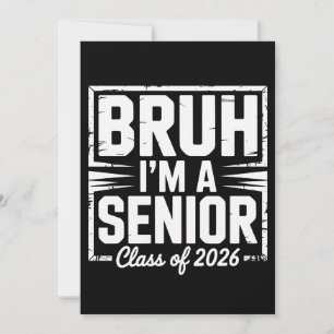 Bråk jag är en senior klass 2026 examen 26 grader inbjudningar