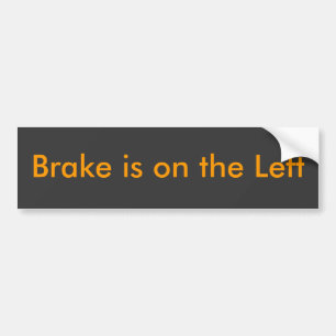 Brake är på det vänstert bildekal