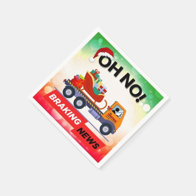 BRAKING NEWS - Santa's Delivery Retback Pappersservett (Hörn)