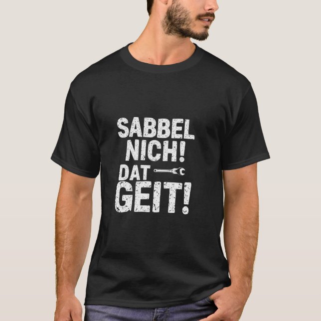 BRÅKMA INTE! DET GÅR! Tool slogan T Shirt (Framsida)