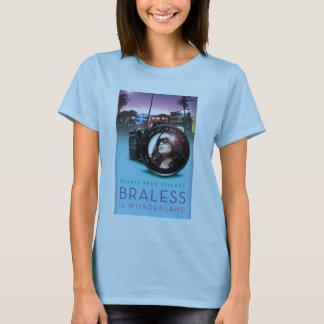 Braless i underlandutslagsplatsskjorta t shirt
