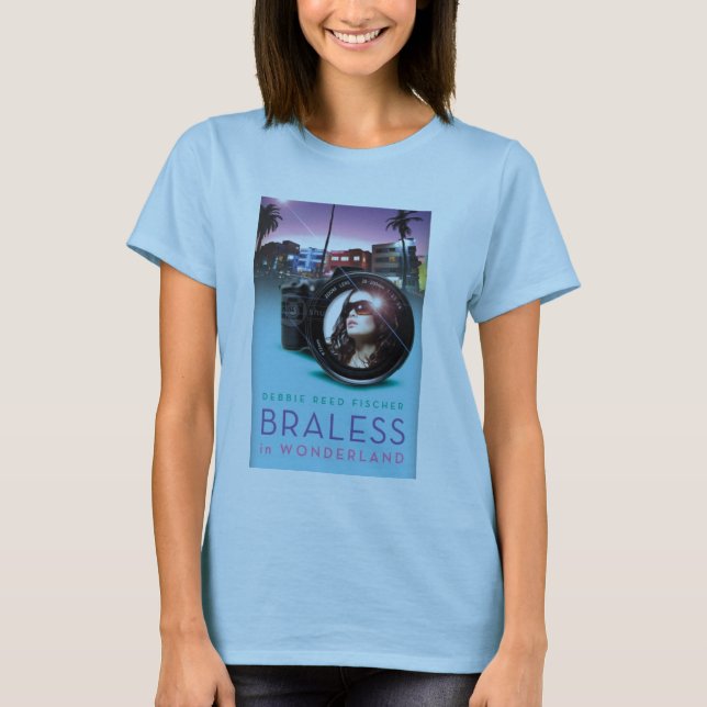 Braless i underlandutslagsplatsskjorta t shirt (Framsida)