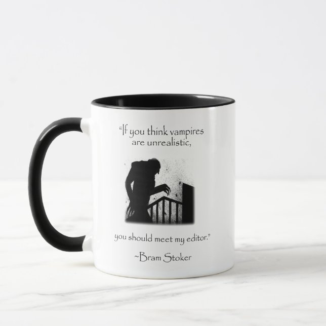 Bram Stoker - Dracula - Moderna felcitat Mugg (Vänster)
