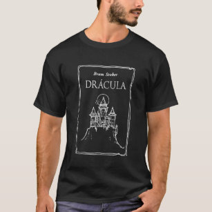 Bram Stokers Dracula 1897 Original Bok Cover Line T Shirt