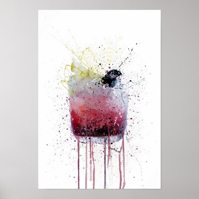 Bramble Cocktail Poster (Framsidan)