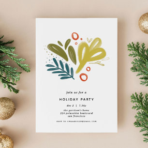 Bramble Festiv botanisk Julfest Inbjudan Vykort