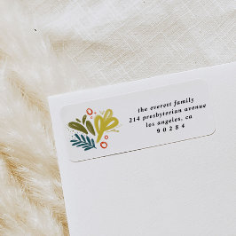 Bramble | Festive Botanical Return Address Label Returadress Etikett