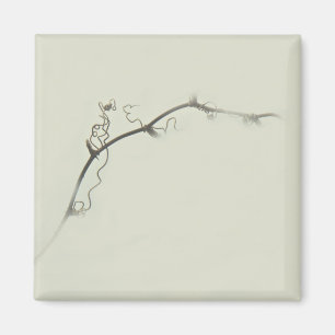 Bramble Tendrils in the Fog - Minimalism Magnet