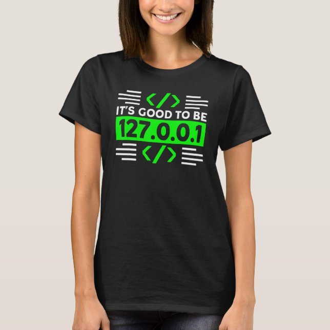 Bran att vara Home Science Geeks Programmer T Shirt (Framsida)