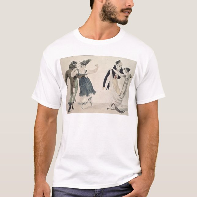 Bran bildar, nr. 1: Waltzen, satirical tecknad T Shirt (Framsida)