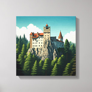 Bran Castle Rumänien Canvastryck