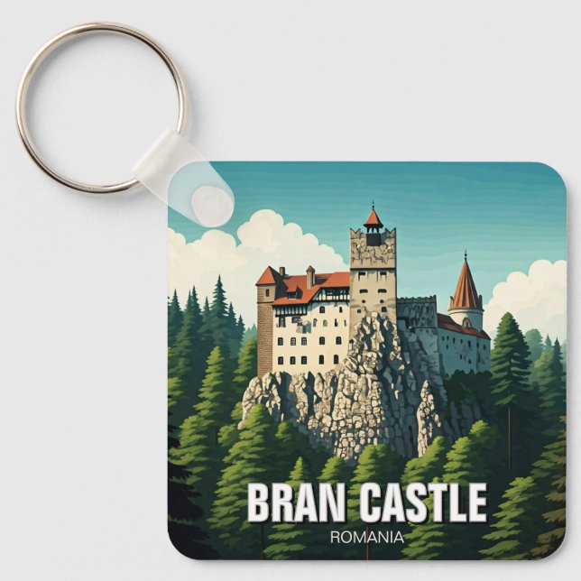 Bran Castle Rumänien Nyckelring (Framsida)