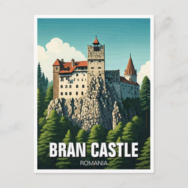 Bran Castle Rumänien Vykort (Framsida)