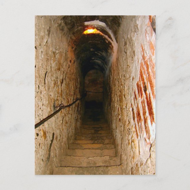 Bran Castle, Transylvania, trappväg Vykort (Framsida)