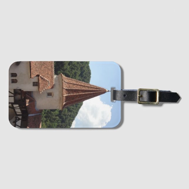 Bran Dracula Castle Luggage Tag Bagagebricka (Framsida horisontal)