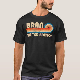 BRAN-efternamn Retro-Vintage 80-årsjubileum T Shirt