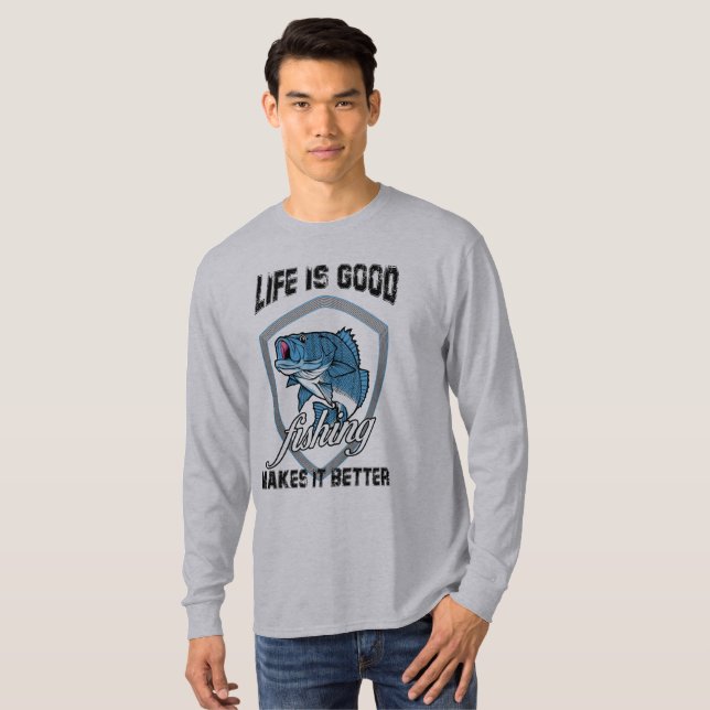 bran fiskar bättre t shirt (Hel framsida)