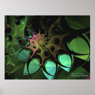 Bran Fractal Art Poster