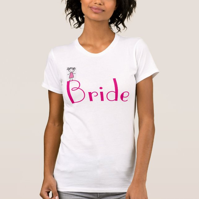 Bran Jersey T-Shirt/Bride, för kvinnor T Shirt (Framsida)