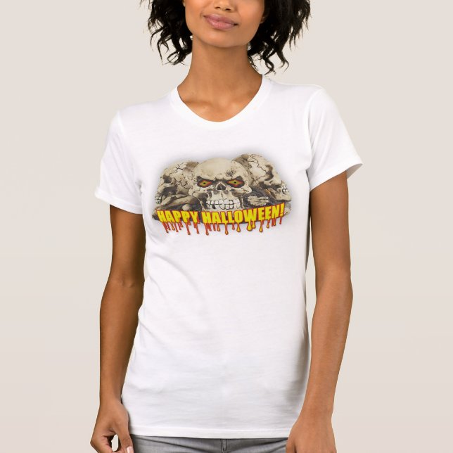 Bran Jersey T-Shirt/Döskallar för kvinnor Tee (Framsida)