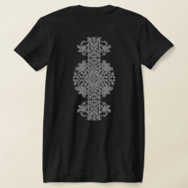 Bran Jersey T-Shirt med blommigt silver