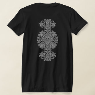 Bran Jersey T-Shirt med blommigt silver