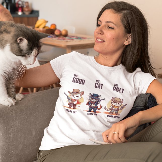 Bran katten, den fula, konstiga, laglösa katten t shirt (Skapare uppladdad)