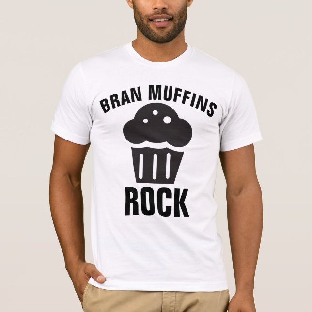 BRAN MUFFIN, Lustigt T-shirts, Backe T Shirt (Framsida)