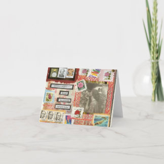 Bran postar Notecard av Mary Dunham Walters Kort