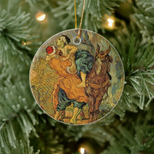 Bran Samaritan av Vincent van Gogh Julgransprydnad Keramik