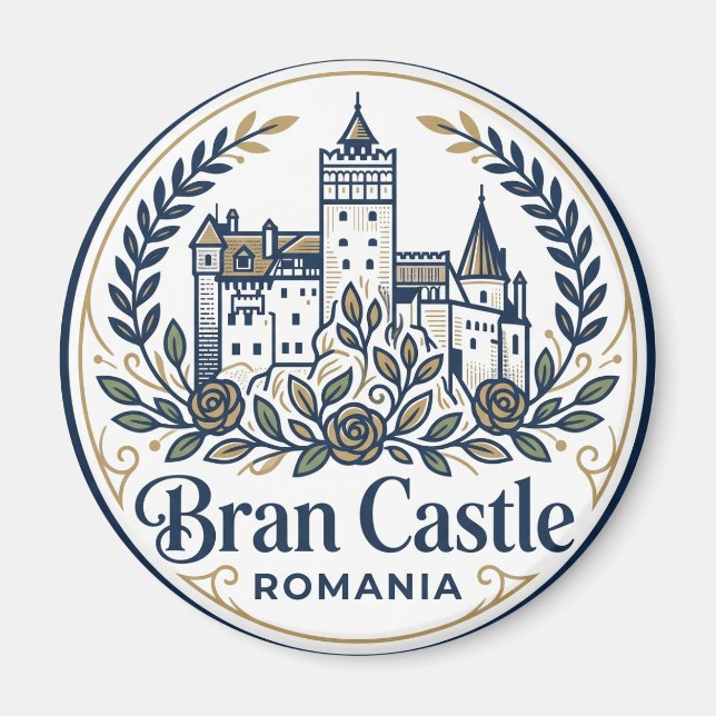 Bran slott Rumänien Magnet (Framsidan)