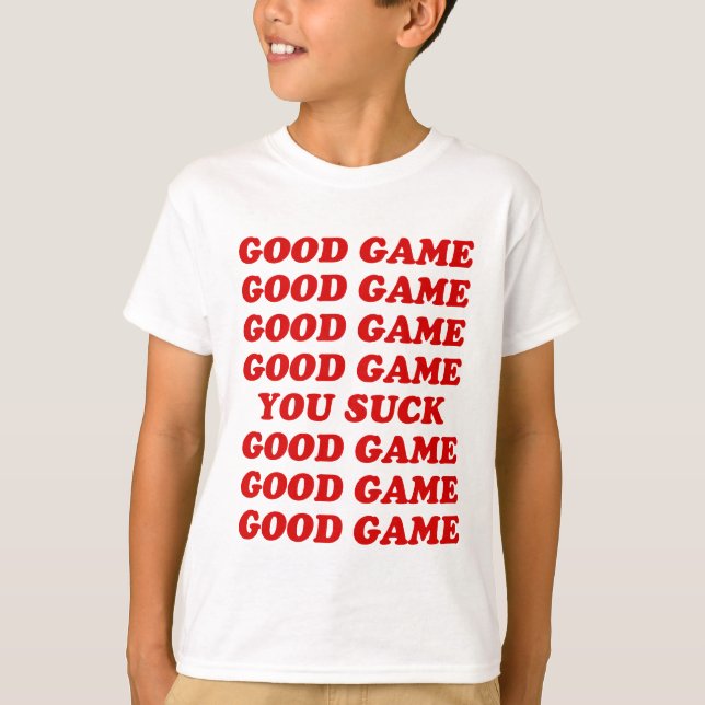 Bran spelar dig suger t-shirt (Framsida)
