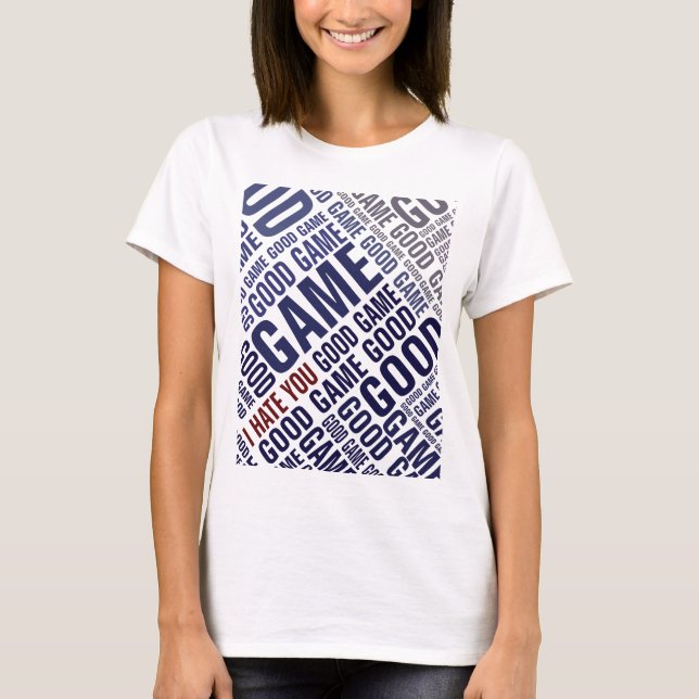 Bran spelar mig hatar dig - den bra tee shirt (Framsida)