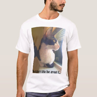 Bran tittar katten t-shirt