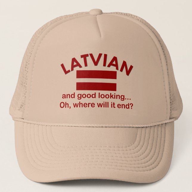 Bran tittar lettiskt truckerkeps (Framsida)
