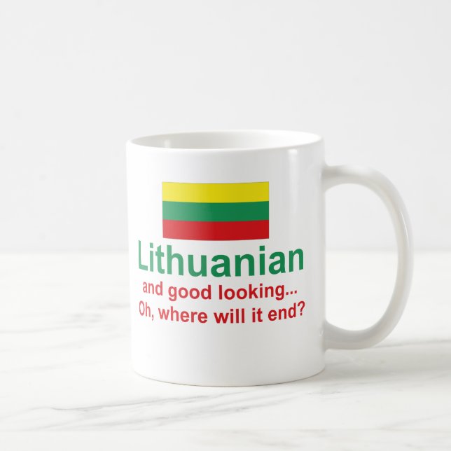 Bran tittar litauiskt kaffemugg (Höger)