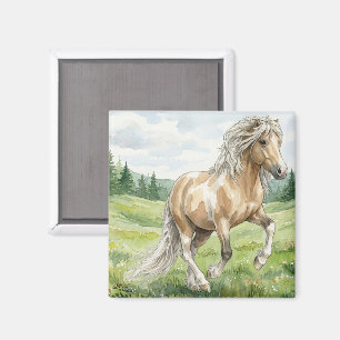 Brana Pinto Palomino Islänsk akvarell Magnet