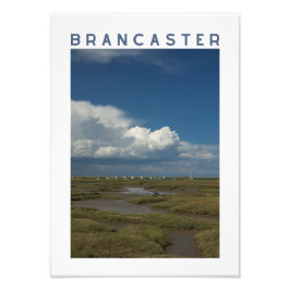 Brancaster Norfolk Salt Marsh och segelbåtar Fototryck