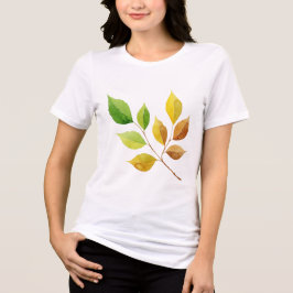 Branch with leaves t shirt