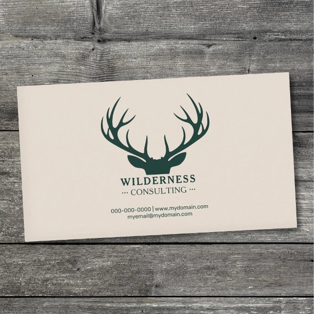 Branching Deer Antlers Visitkort (Branching Deer Antlers Business Card)