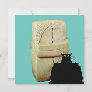 Brancusi Kiss and Les Chattas Noir Inbjudningar