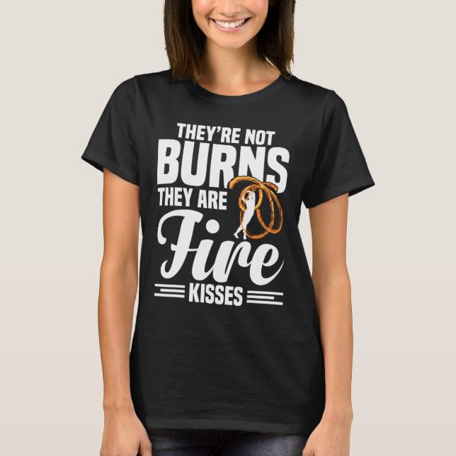 Brand Artist Poi Fire Spinning Fire Danning Sp T Shirt (Framsida)