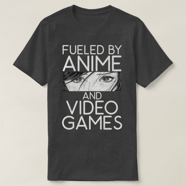 Bränd av anime- och videospel, en notaku Anime  T Shirt (Design framsida)